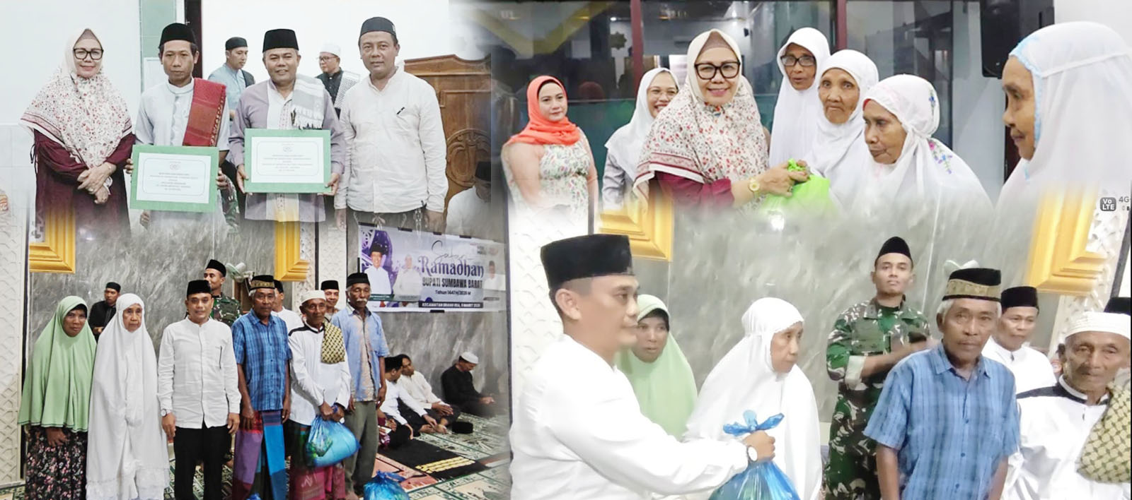 Safari ramadhan bersama bupati Sumbawa Barat dan Baznas. Zakat Menguatkan  Dearah