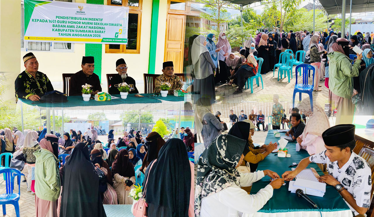 Pendistribusian insentif guru honorer sebagai kado terindah menuju hari kemenangan